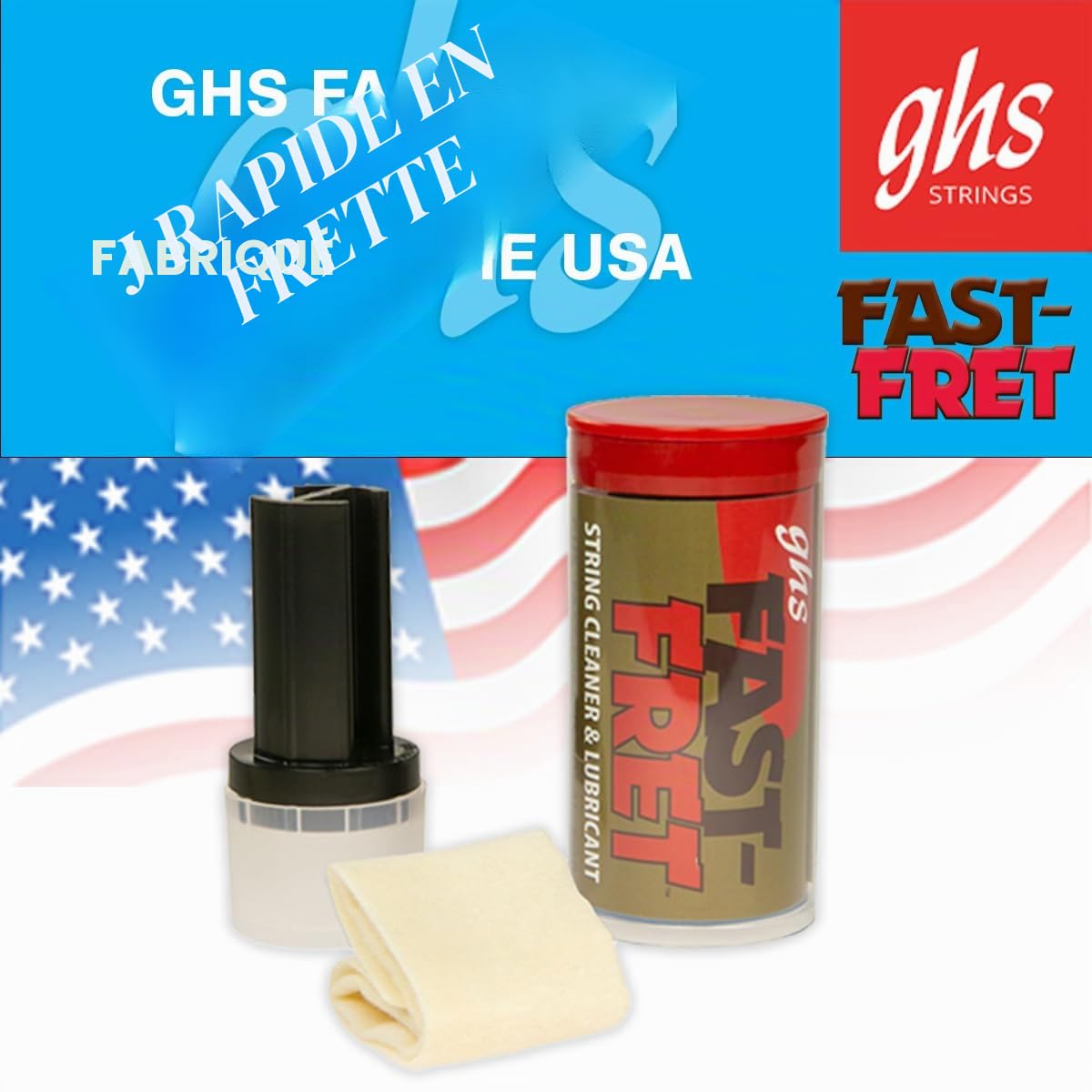 GHS - Fast-Fret A87 - Vernis pour Cordes de Guitare, Rouge