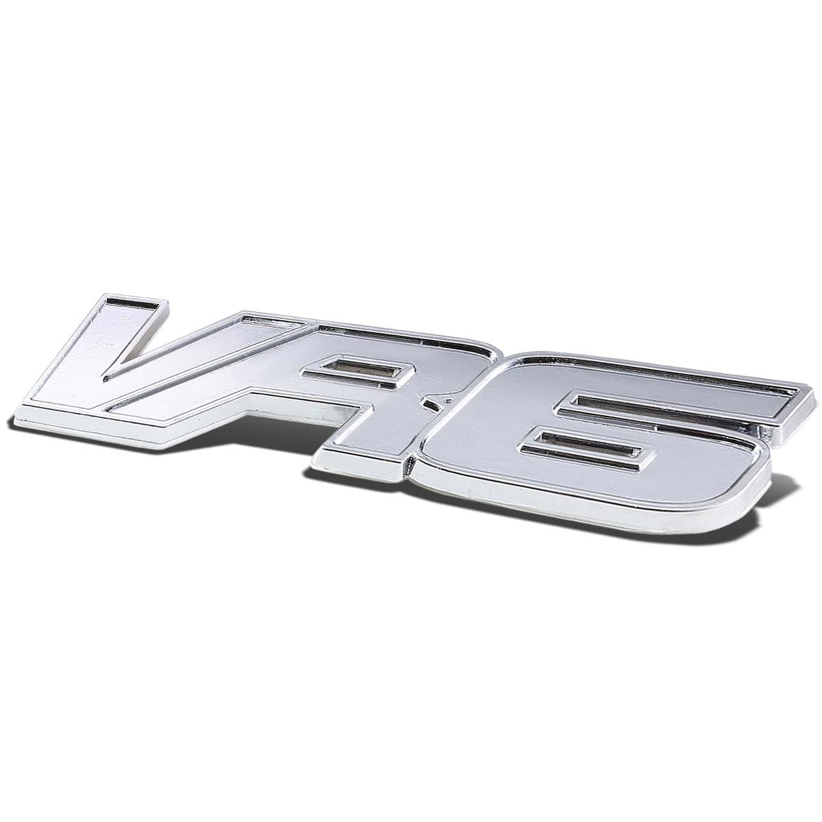 Metal Emblem Decal Logo Trim Badge VR6 (Silver)