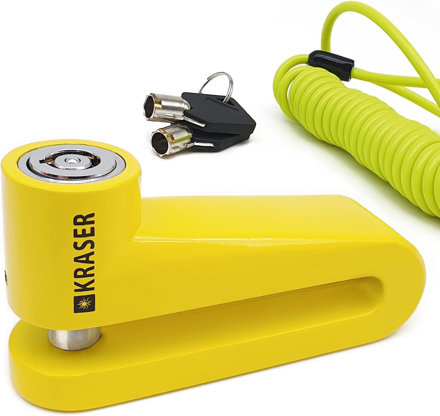 KRASER KR710Y Brake Disc Lock Motorcycle Lock Disc Brake Lock Motorcycle, Scooter