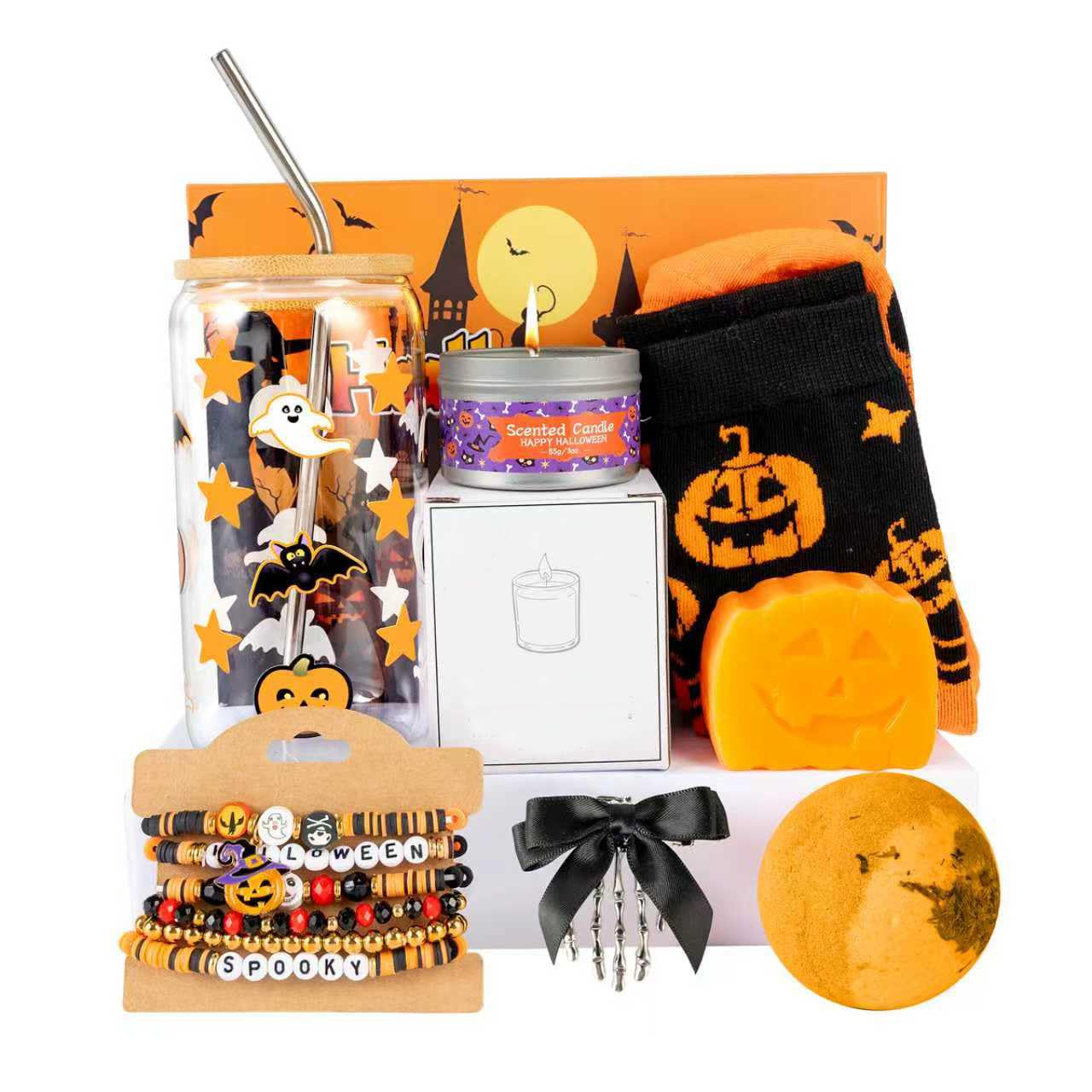 Boo Basket Stuffers per donne adolescenti, regali di Halloween per donne, adolescenti, ragazze, la sua migliore amica, sorella, figlia, mamma, moglie, fidanzata, collega, bestie, set regalo