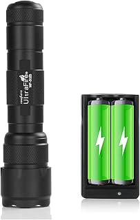 ULTRAFIRE WF-502B LED Mini Flashlight,Ultra Bright 1000 Lumens Tactical Flashlights XP-E V6 LED 5-Modes,with UFB22 and Charger Small Handheld Flashlight