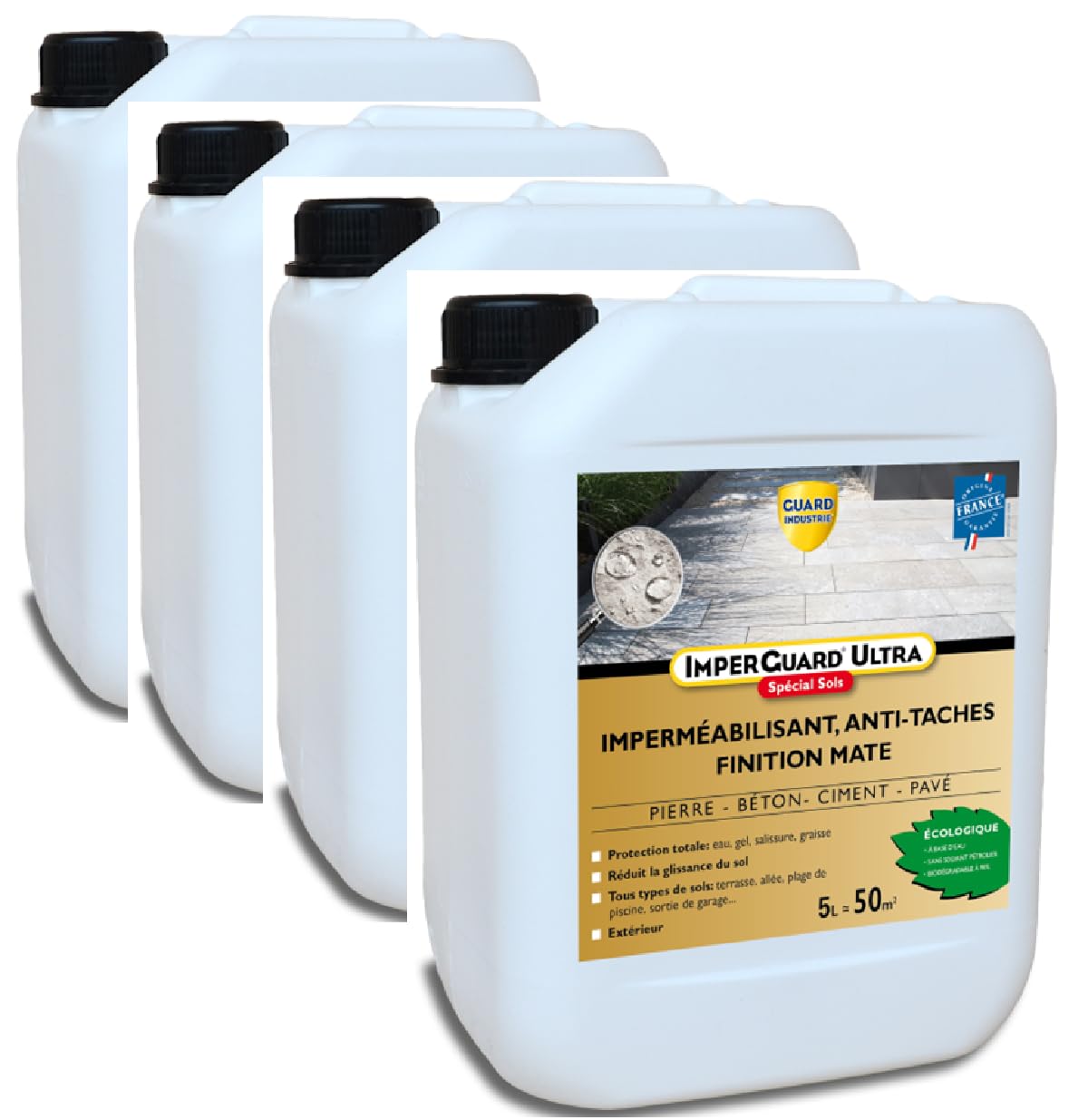 Guard Industrie ImperGuard Ultra Protection Mat - Wodoodporny efekt matowy - Podłoga betonowa Płytka brukowa - 20L -200m²