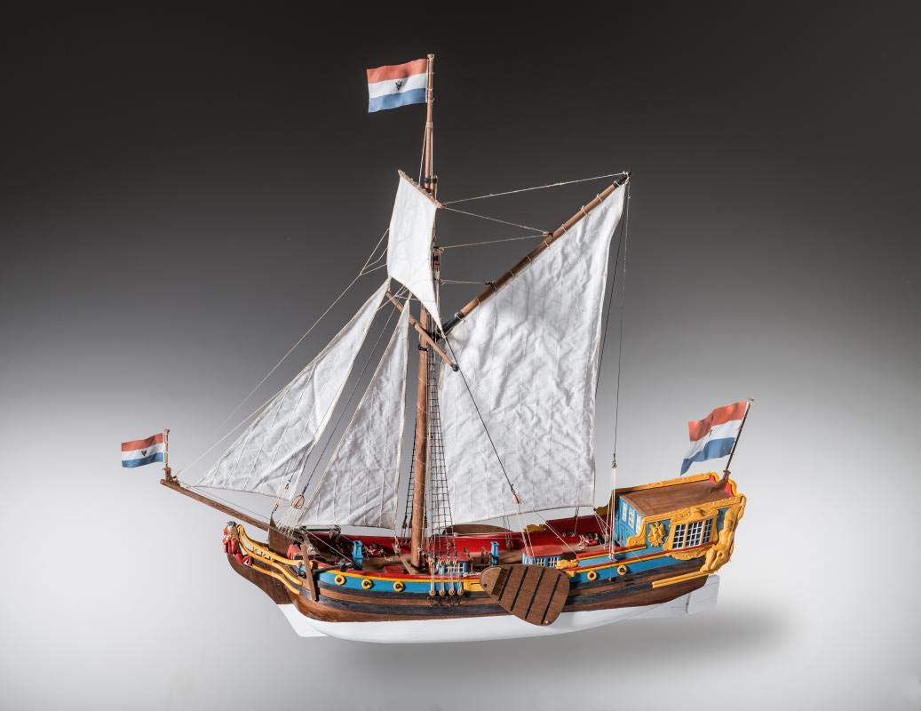 Ship Model Dutch Statenjacht Scale: 1/48 Length: 505Mm, Width: 175Mm, Height: 500Mm-image
