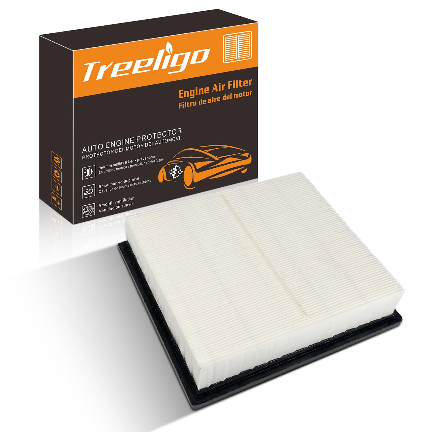 CA10755 Engine Air Filter Compatible with Durango(2011-2024),Grand Cherokee(2011-2021),Sienna(2011-2020),Camry (2012-2017),Avalon,Highlander,Tacoma,for ES350,NX300,RX350