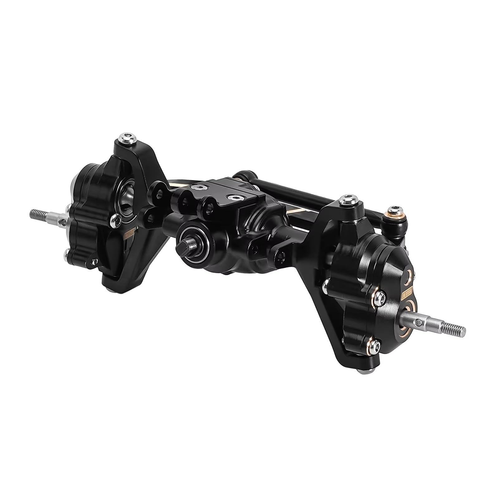 Eje Delantero Trasero RC para Redcat para Ascent-18 1/18 RC Crawler, Ejes De Portal Completos Brass Color Y Aluminio, Piezas Actualización, Accesorios