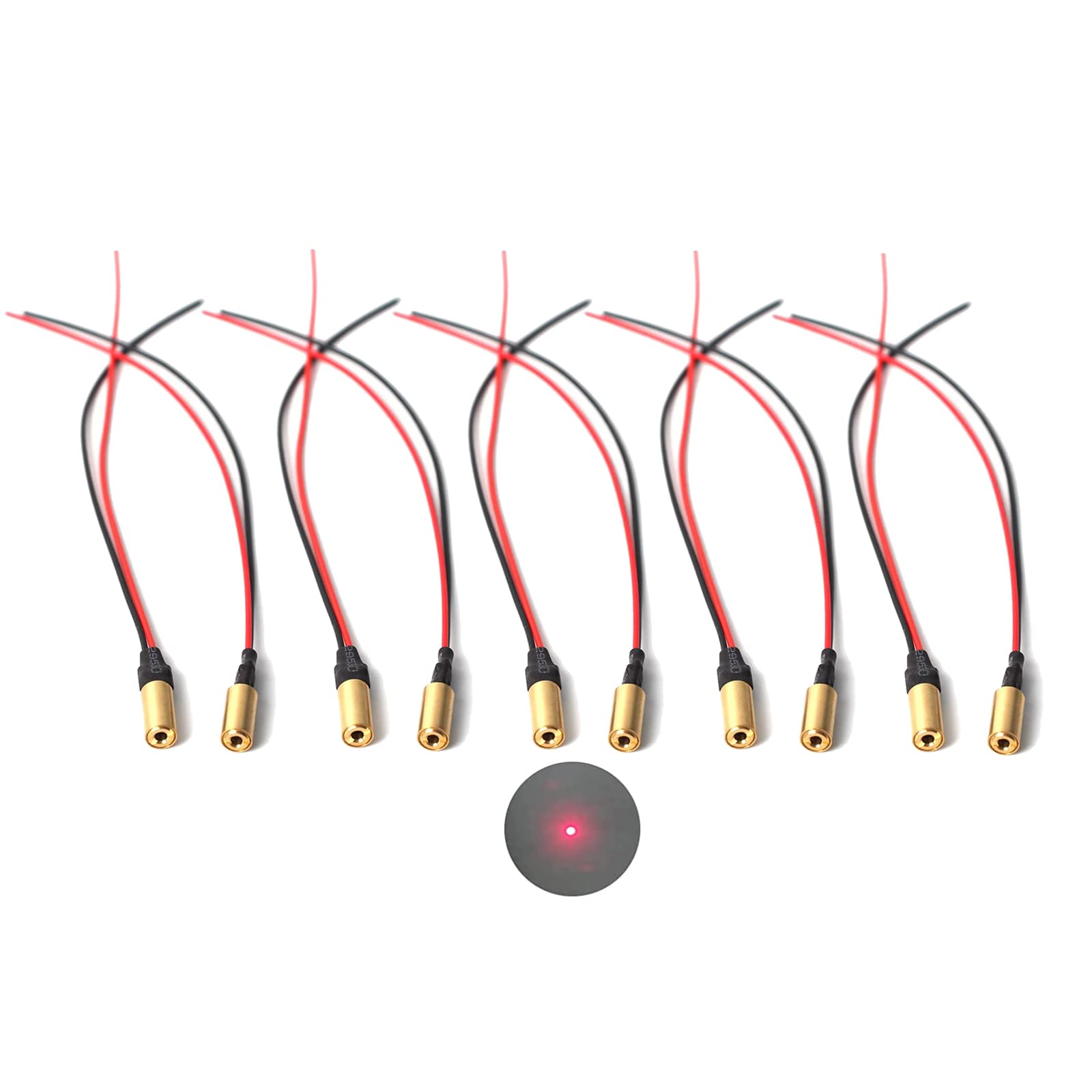 Laser Module Industrial Laser Group Module Adjustable Focal Length 6 mm (point-10pack)