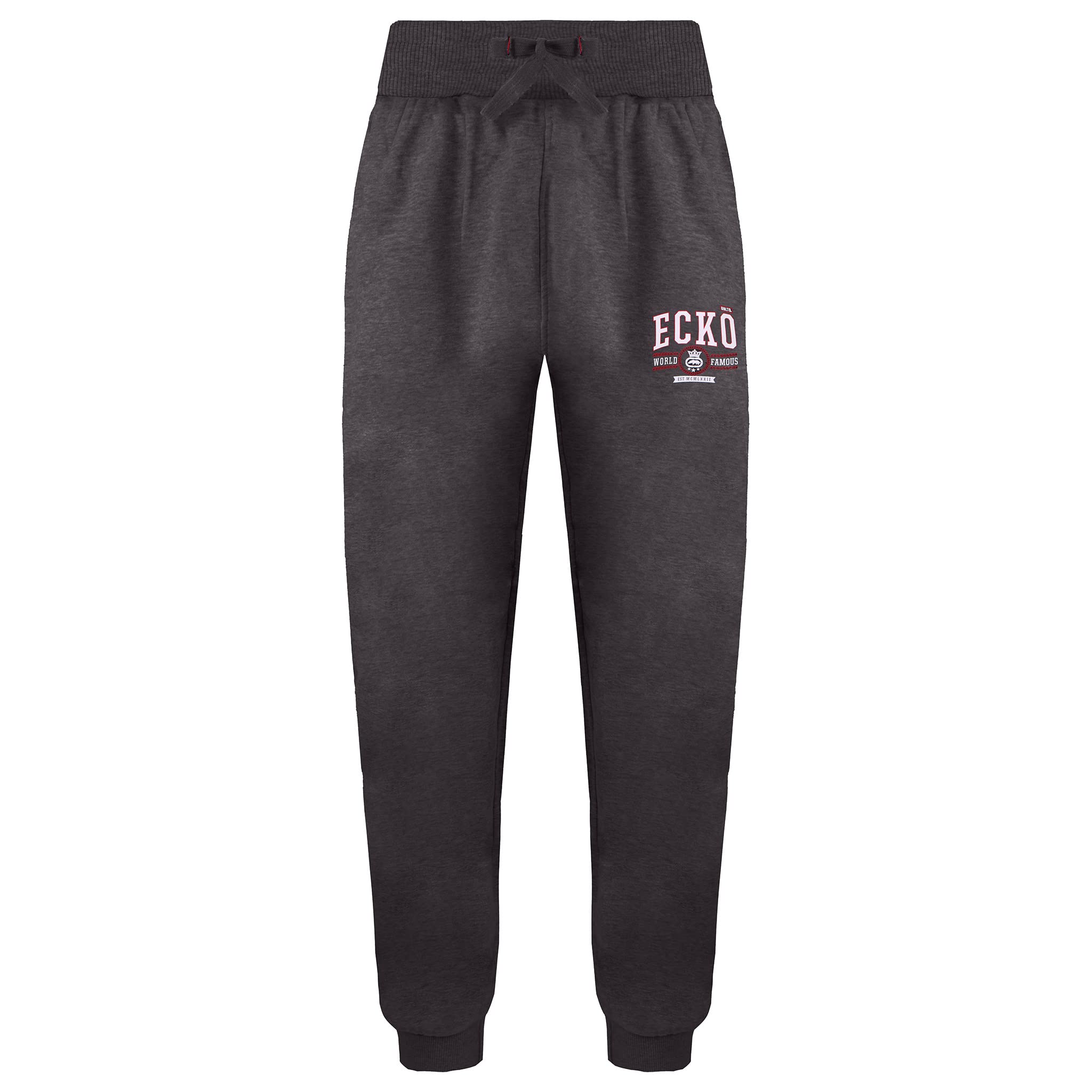 Ecko Unltd Men's Dark Grey Stretch Grey Charger Joggers Track Pants Efm04496 Charcoal Marl
