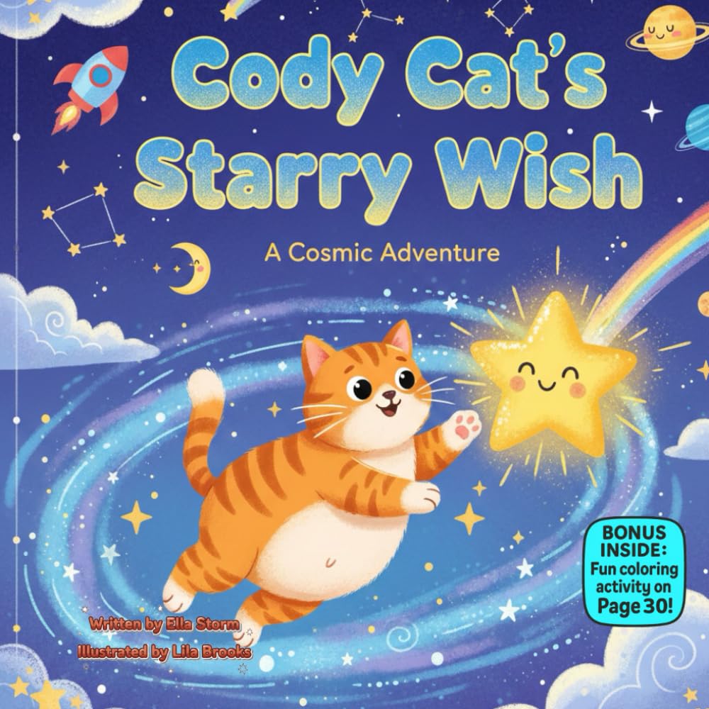 Cody Cat’s Starry Wish: A Rhyming Picture Book About Patience, Courage, and Believing in Yourself