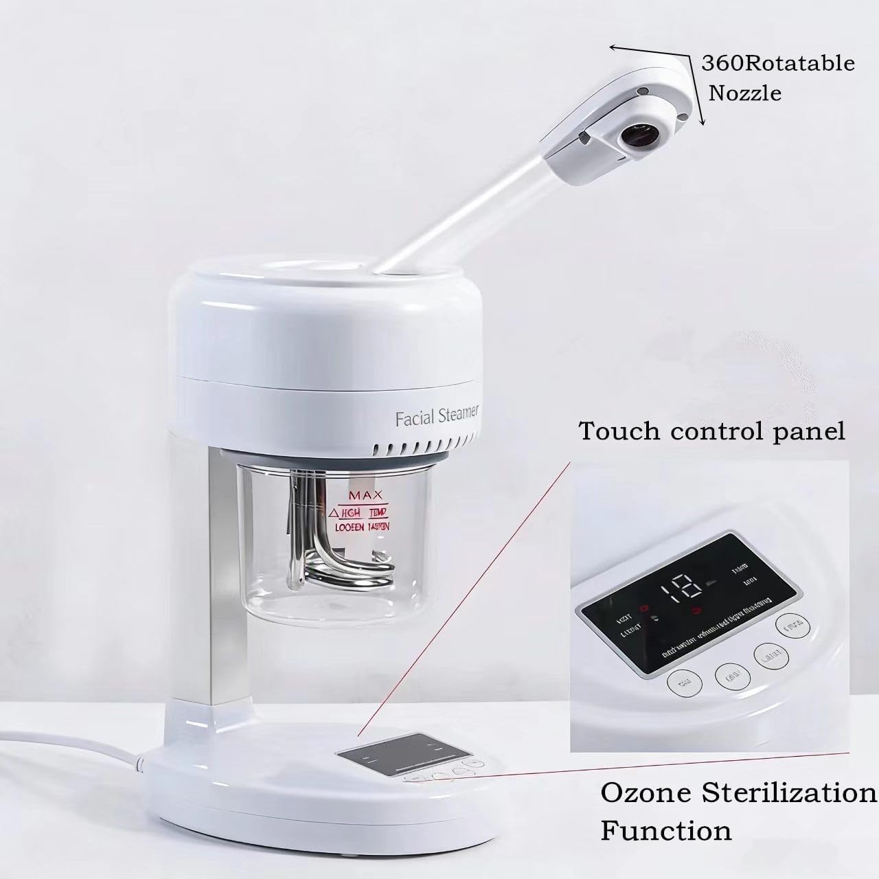 MINI HOT Facial Steamer Professional Spa Steamer for Deep Cleansing & Hydration