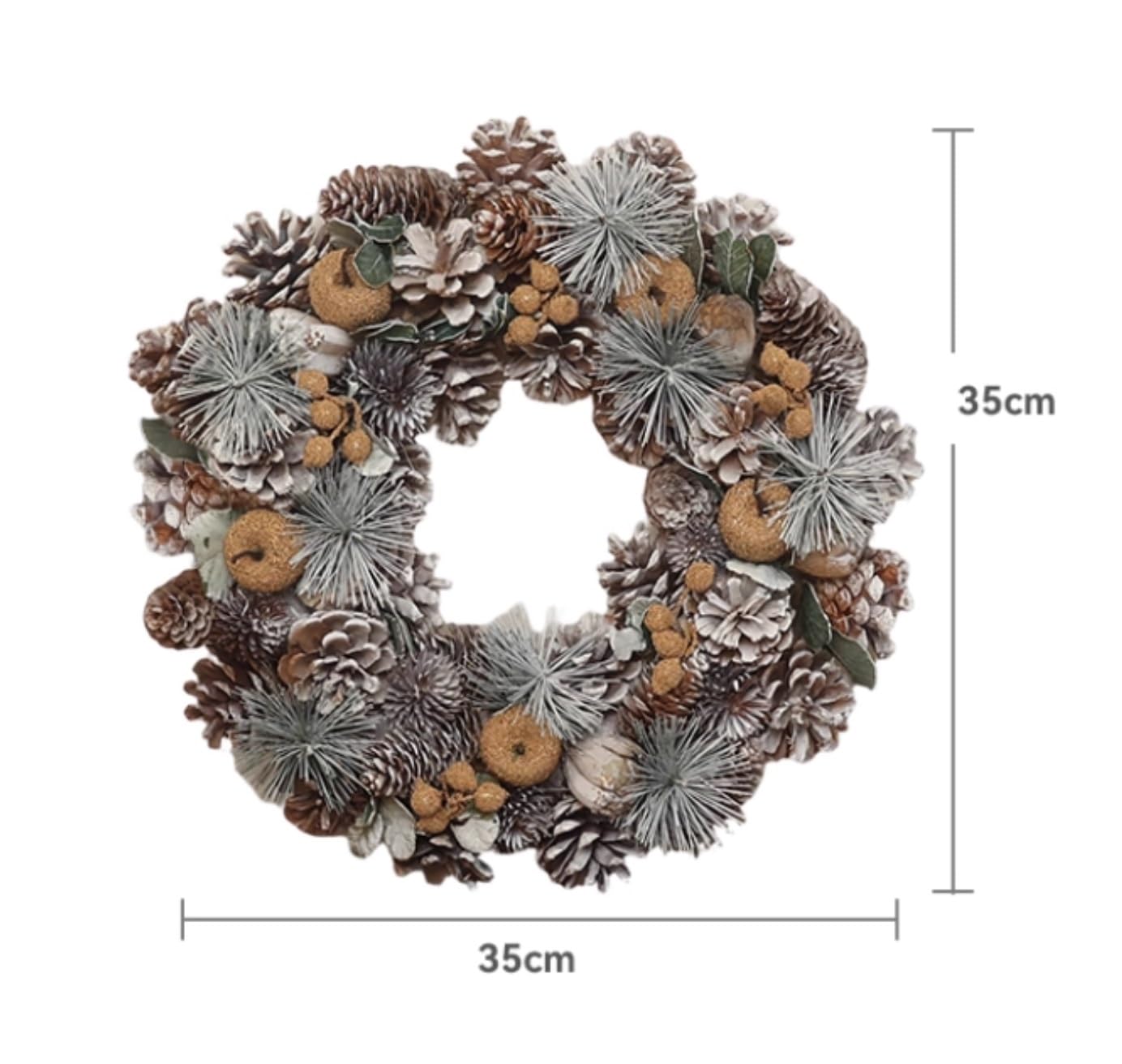 Couronne de Noel Entrée Couronne De Noël for Décoration Porte, Fenêtre Et Mur Decoration Fenêtre(Blue,Silver)