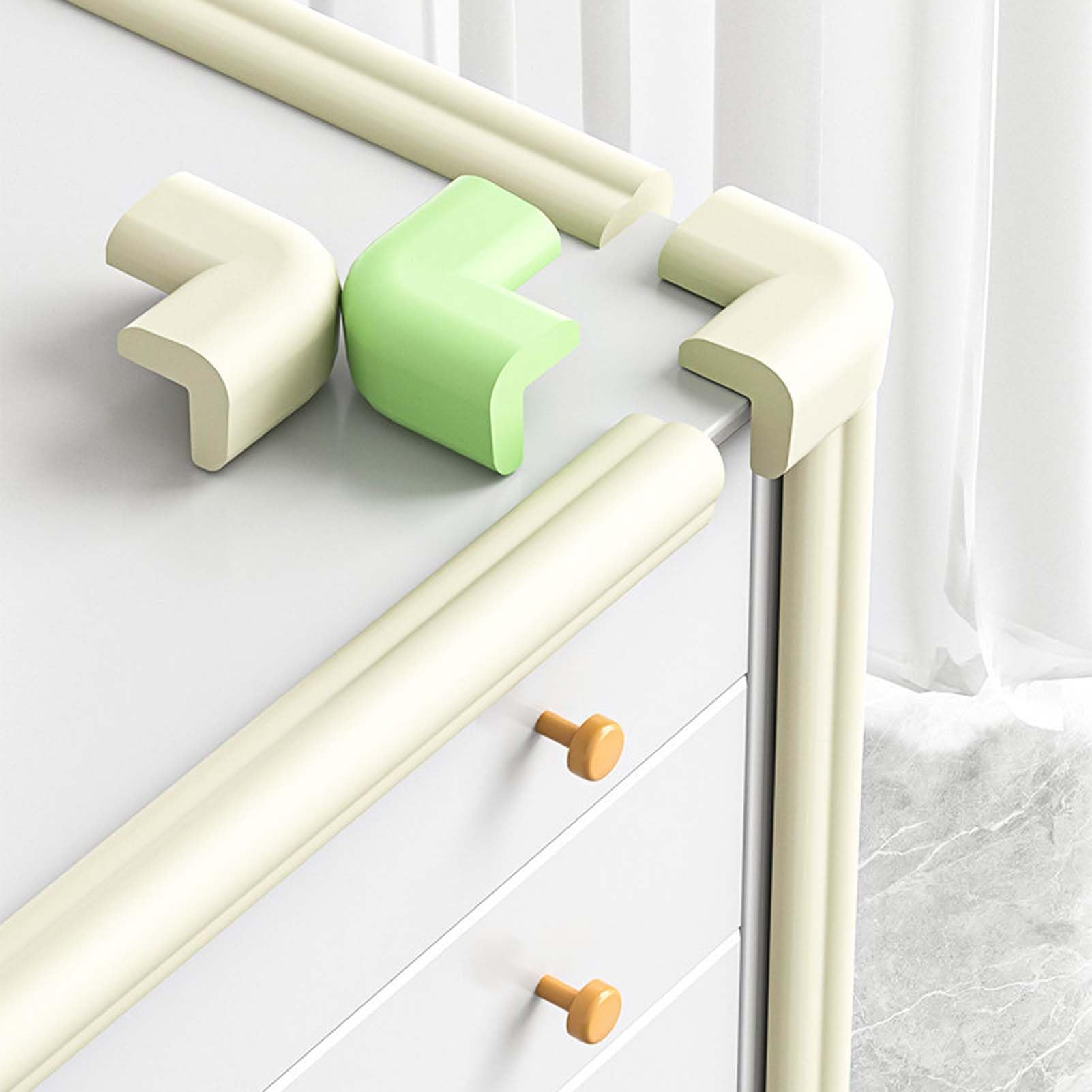 Protector De Bordes para Muebles, Tira Antigolpes De Espuma, Protector De Esquinas Y Mesas, Parachoques Suave, Cinta De Doble Cara, Flexible, Elástica, Fácil De Cortar