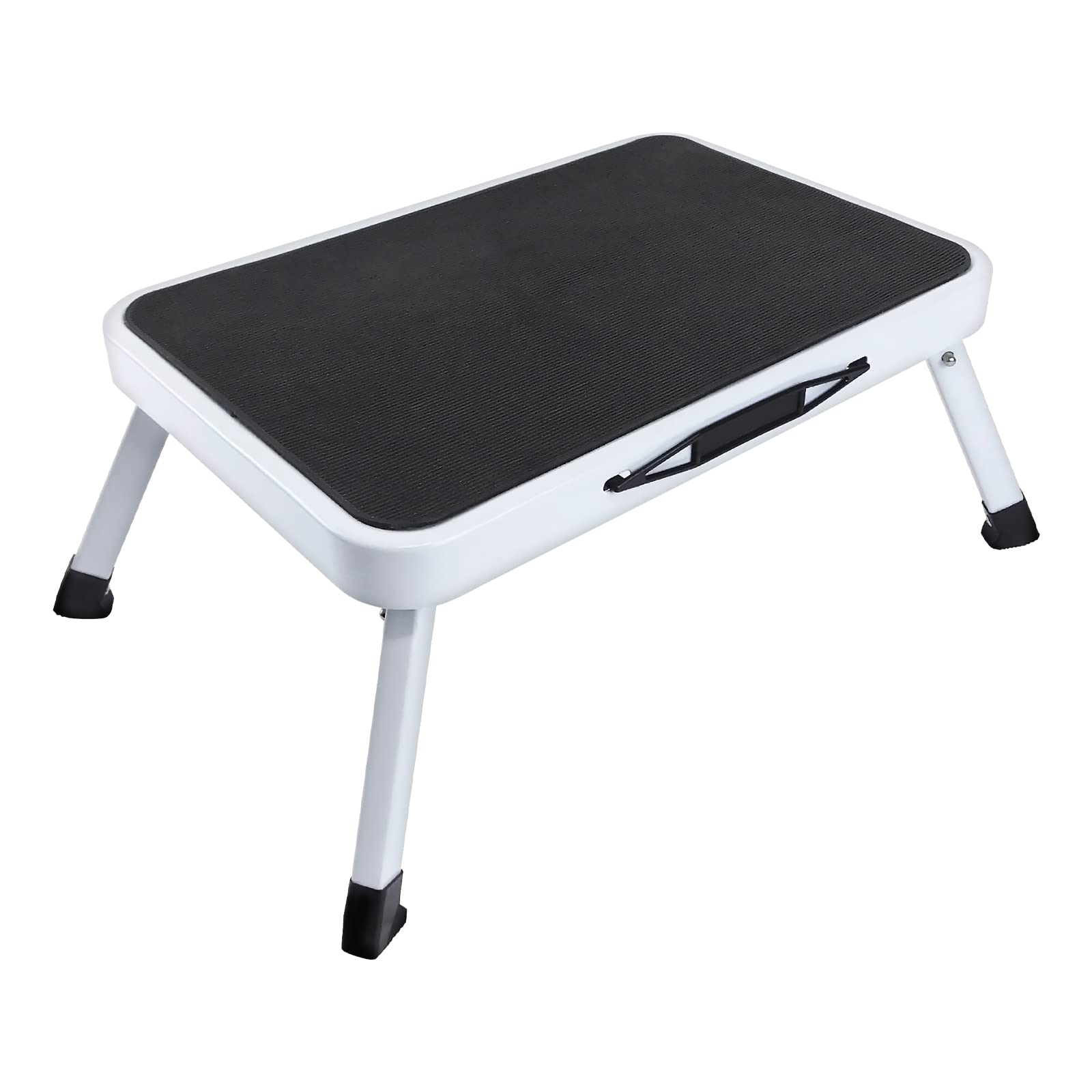 Step Stool Extra Wide Step Safety Non Slip Mat Heavy Duty Steel Folding Portable Kitchen Stool Home Garden Tool DIY