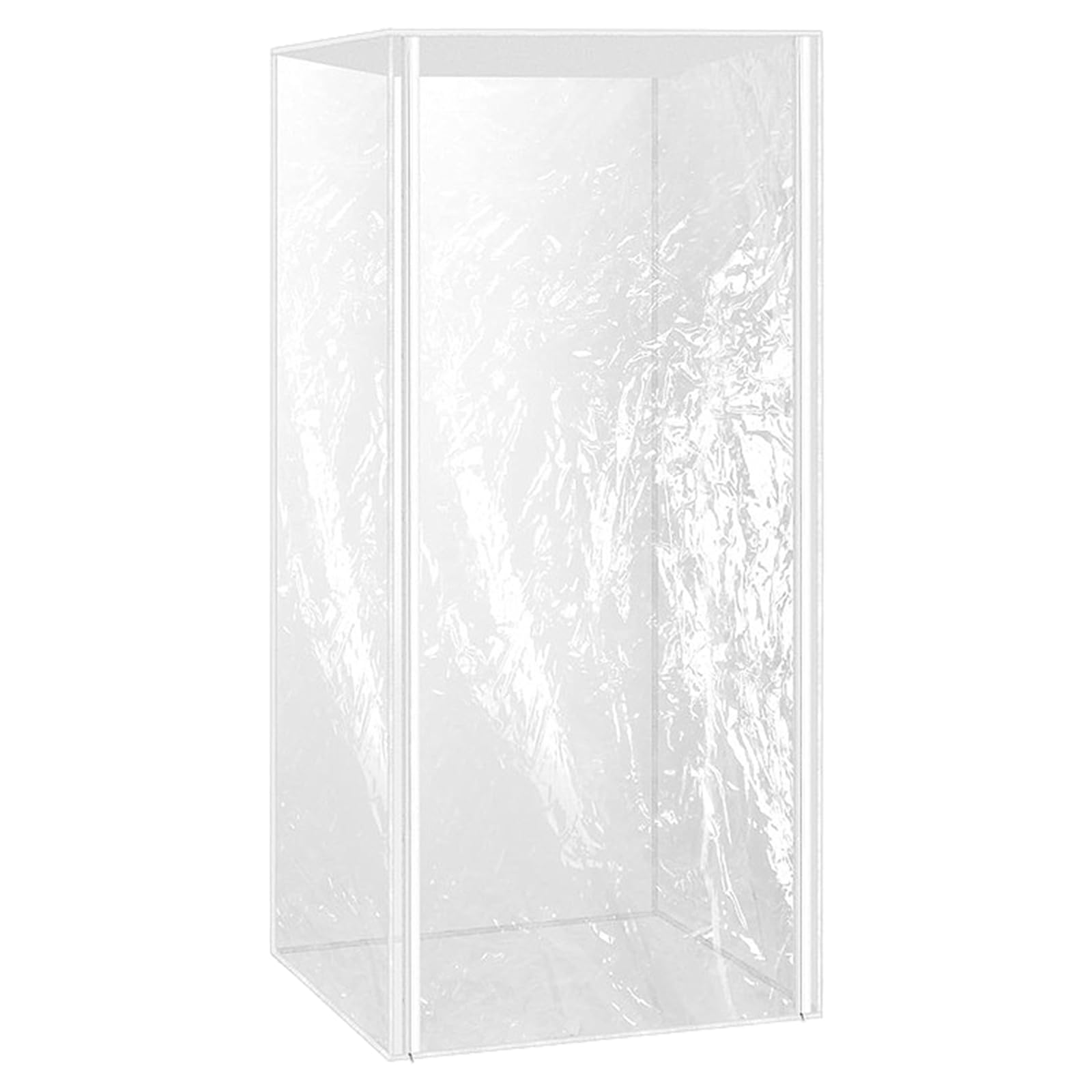 Bun Pan Rack Cover, Bakers Rack Cover, Clear Versatile Bakers Rack Cover Waterproof Pan Sheet Rack Cover Dust Proof Bakery Racks Cover Easy to Clean Bread Rack Cover with Zipper for Storage (L)