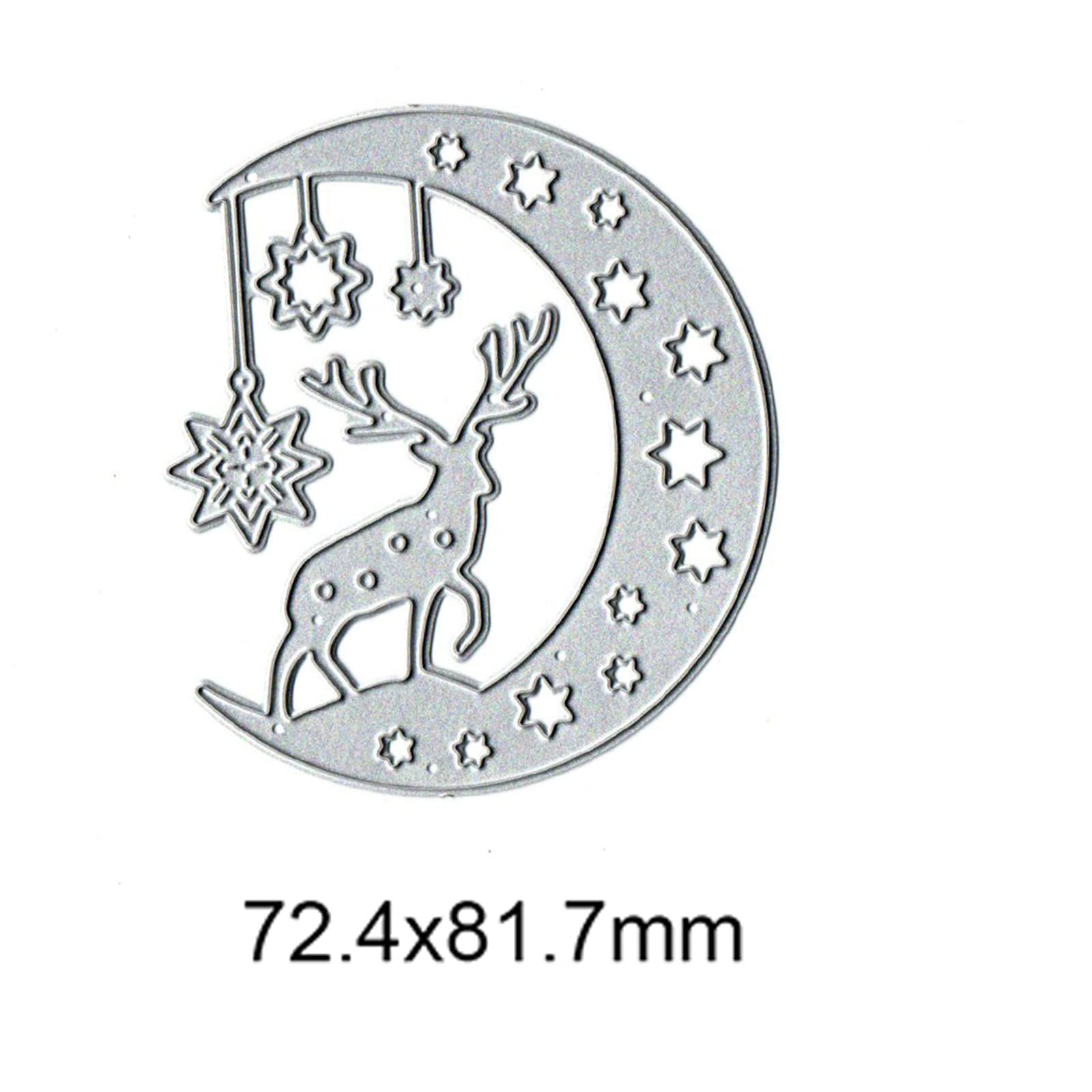 Elch Hirsch Stanzform Aus Metall – Für Scrapbooking, Karten, DIY, Größe Ca. 12,7x9,5 Cm