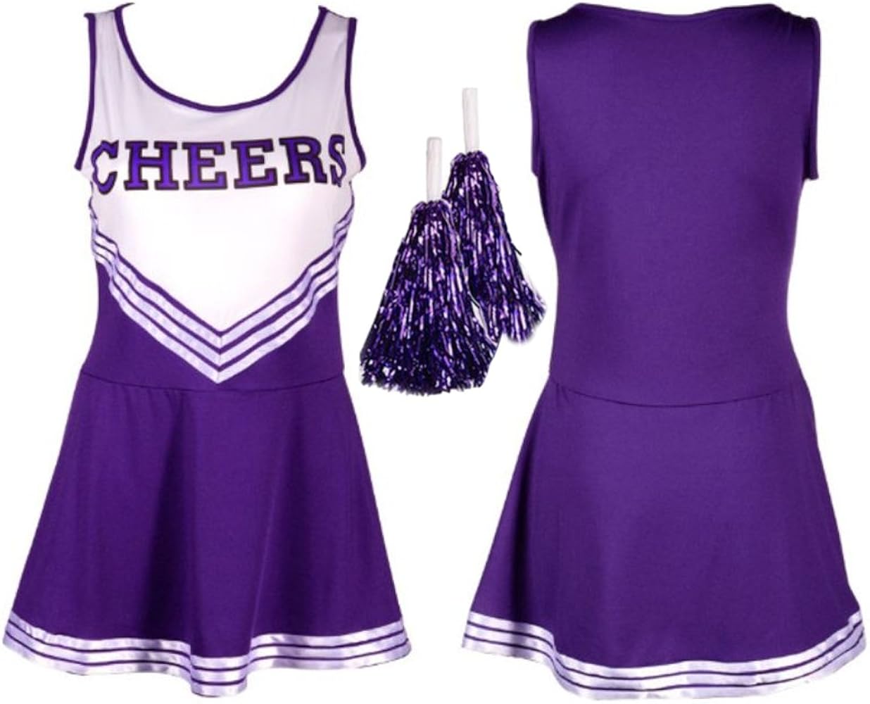 Amazon.co.jp: [monoii] チアガール コスプレ S M L ハロウィン 衣装