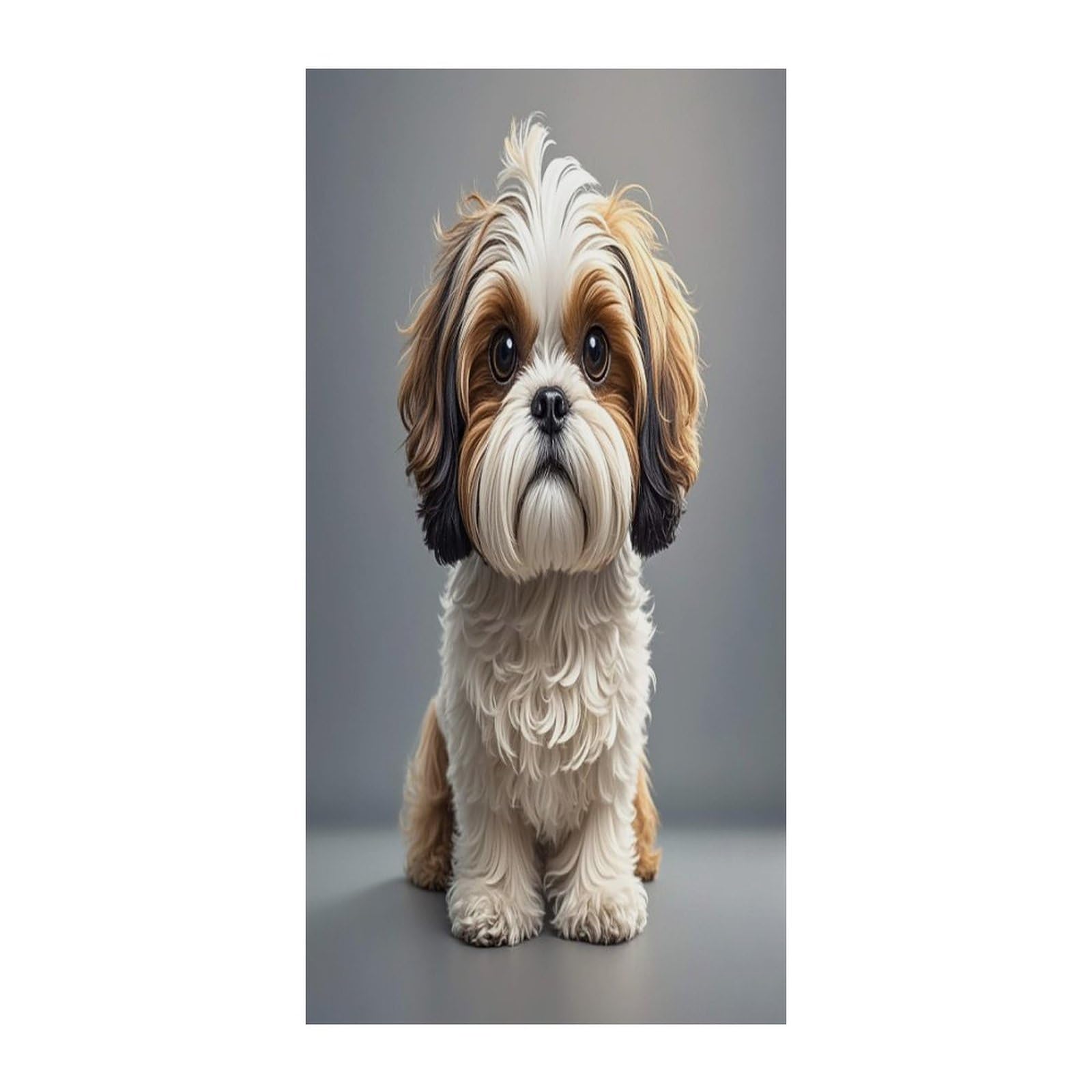 Fekiloot Style Shih Tzu Dog Door Curtain Room Divider Curtains