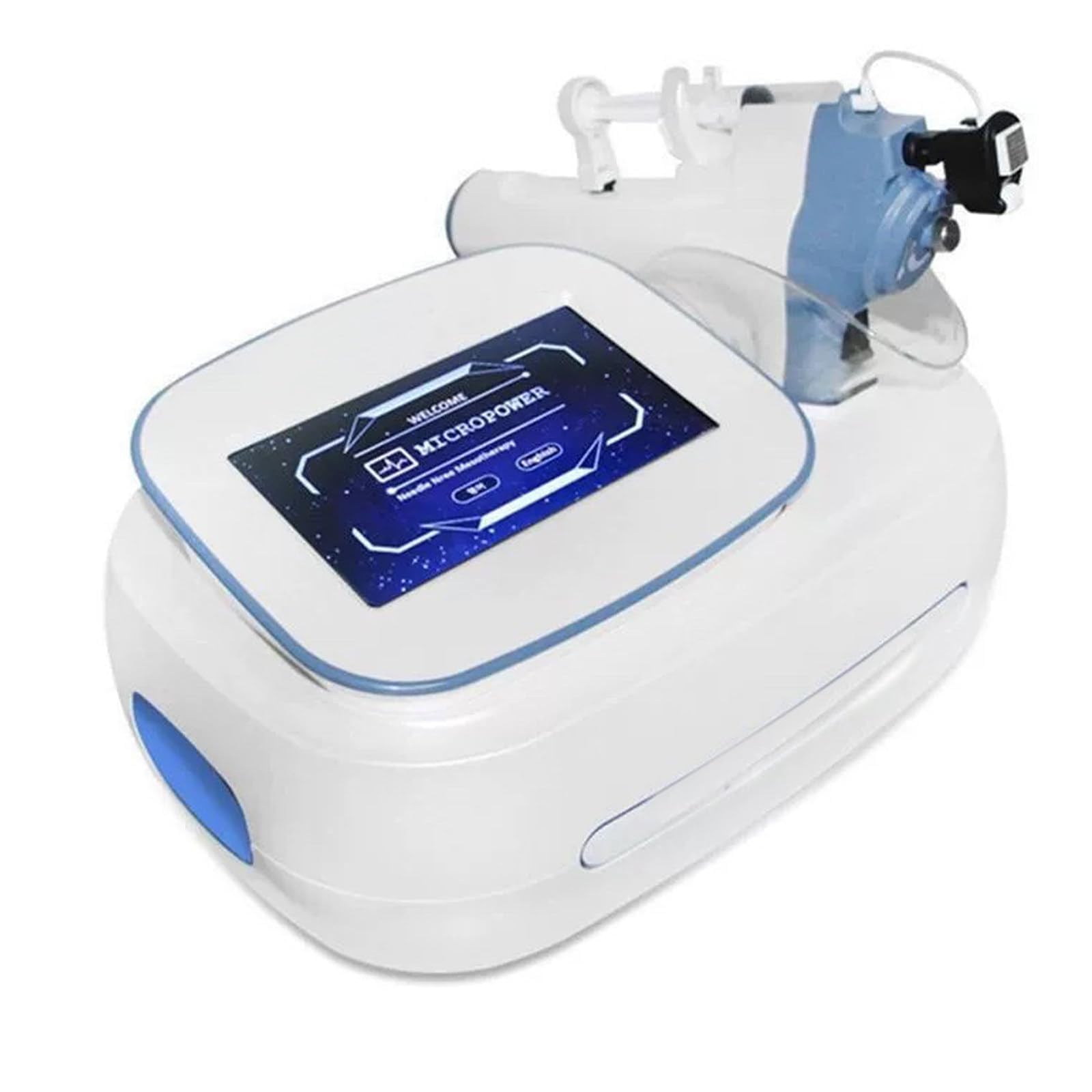Pistolet do mezoterapii Urządzenie Hydrafacial - Profesjonalny 9-igłowy wtryskiwacz do odmładzania skóry, głębokiego nawilżenia, wzmocnienia kolagenu w domu, wyniki salonu piękności