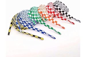 Fashion Sneaker Cool Laces Colors Checkered Grid