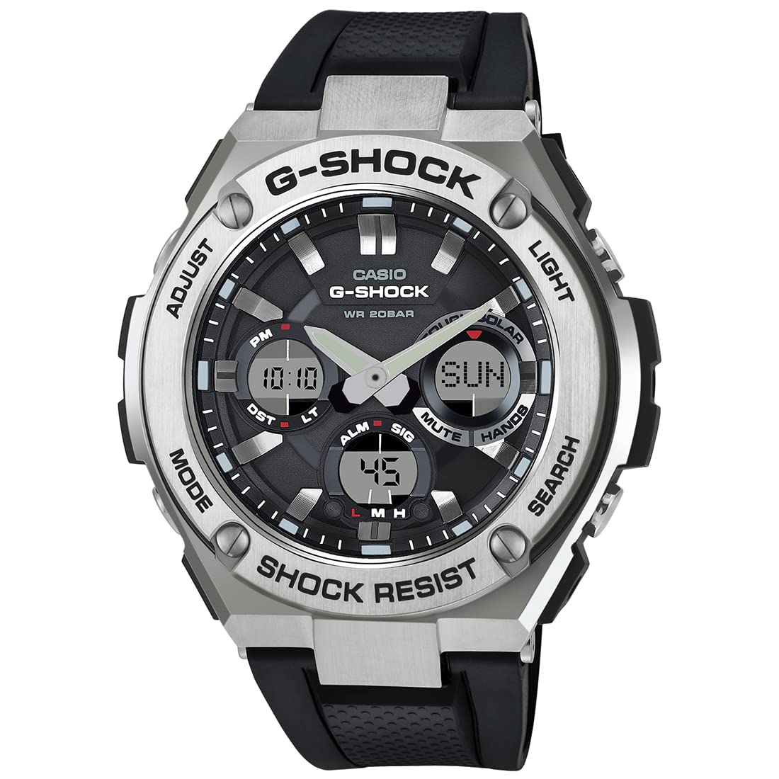 GSHOCK Mens Solar Powered Wrist Watch Analog-Digital Display and Resin Strap, GSTS110-1A (B015ZXDJN6) Amazon Price History, Amazon Price Tracker