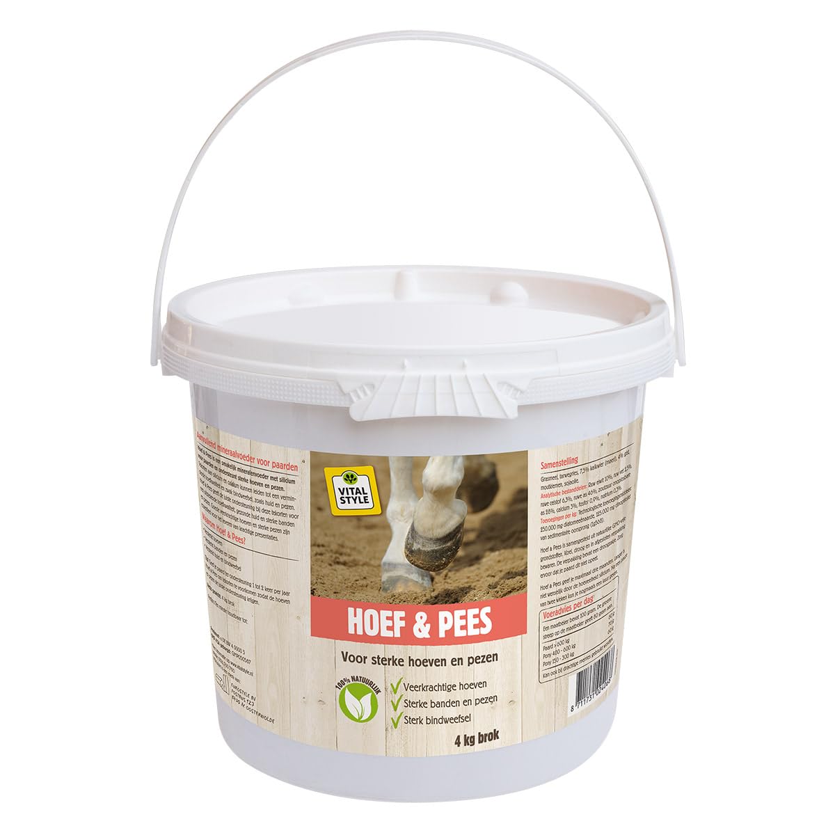 Hoef & Pees Brok sana los cascos agrietados y protege los tendones del caballo con 4 KG