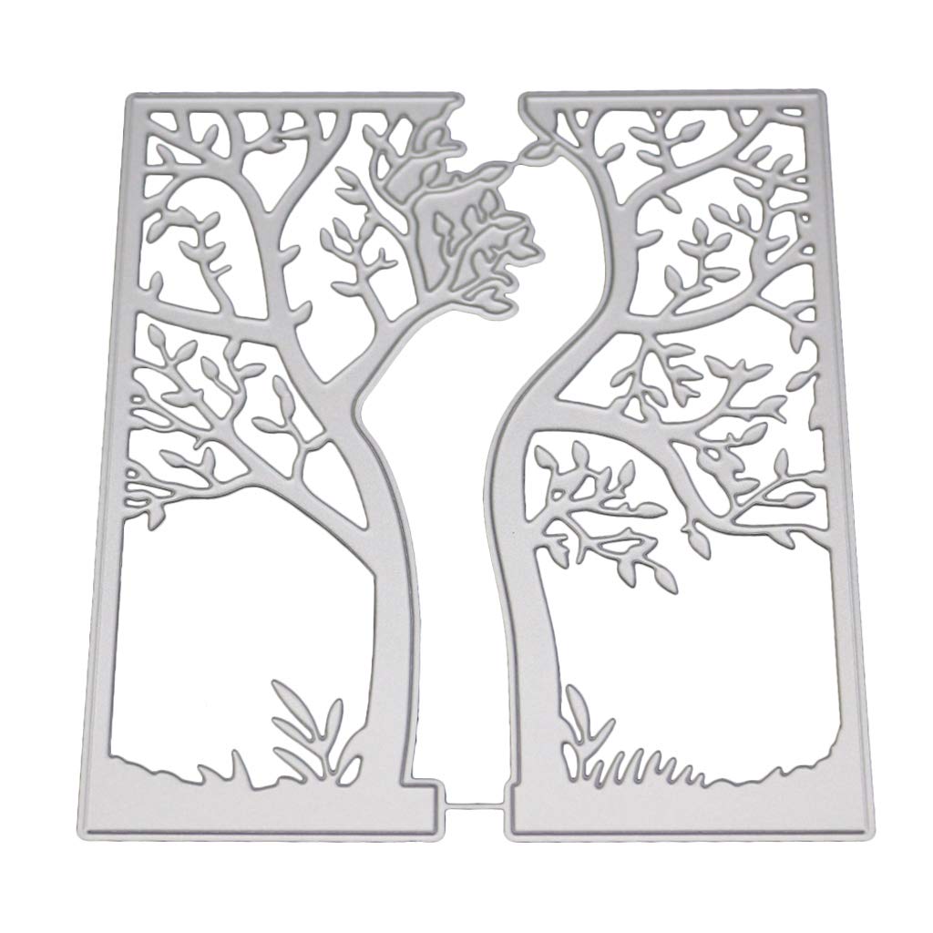 Yanwuwa Multicolor Tree Metal Cutting Dies Stencil For Scrapbooking Paper Card Embossing Craft Scrapbooking Embossing