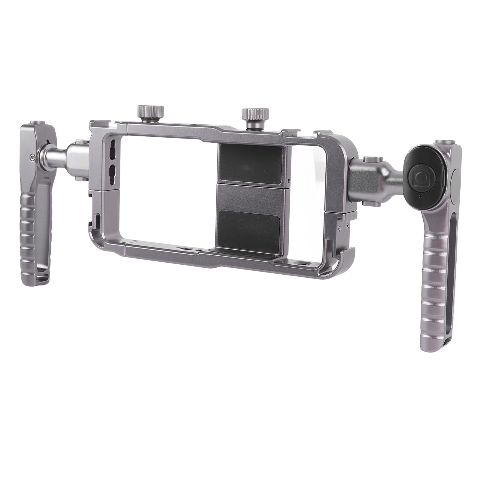 Generic Kit de Plataforma de Vídeo para Teléfono, Jaula de Teléfono de Aluminio Ligera y Portátil, Estabilizador de Doble para Fotografía Inalámbrica para Creadores de Contenido
