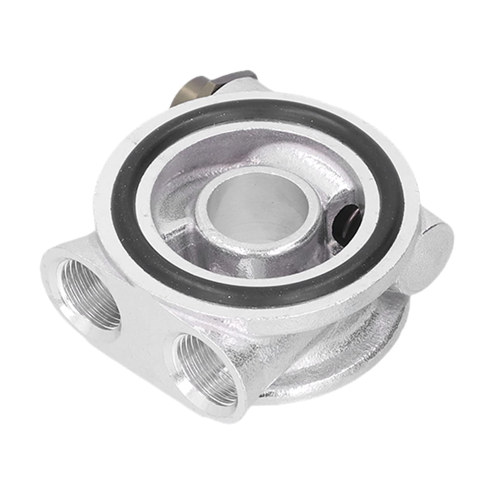 Ölfilter Sandwichplatte Ölfilter Temperatur Ölfilteradapter Ölkühlerfilter Sandwichplatten Thermostat Adaptersatz 3/4 Zoll 16-UNF AN10 M18 x 1,5 mm Fitting Uni