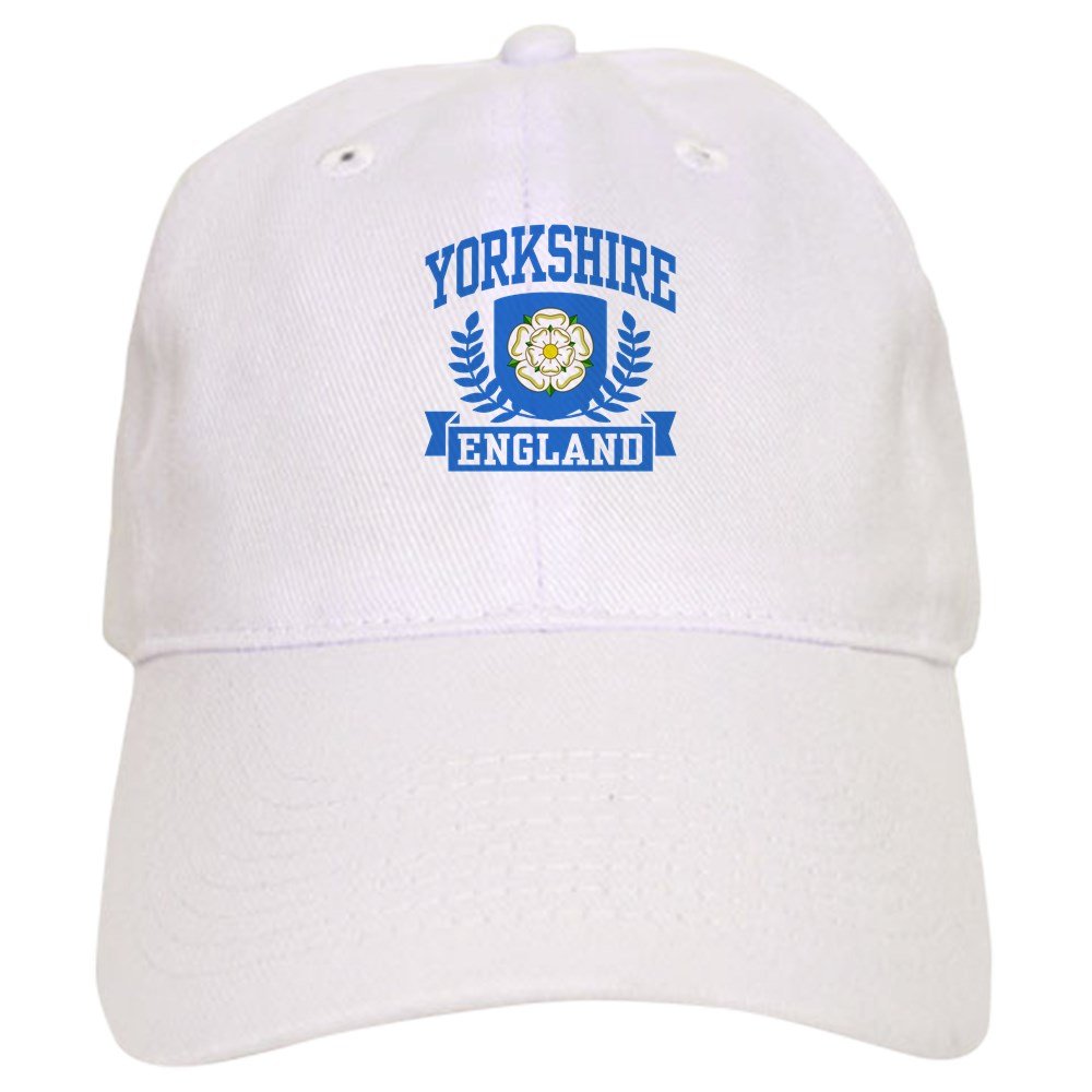 CafePress Yorkshire England Cap Unique Adjustable Baseball Hat White