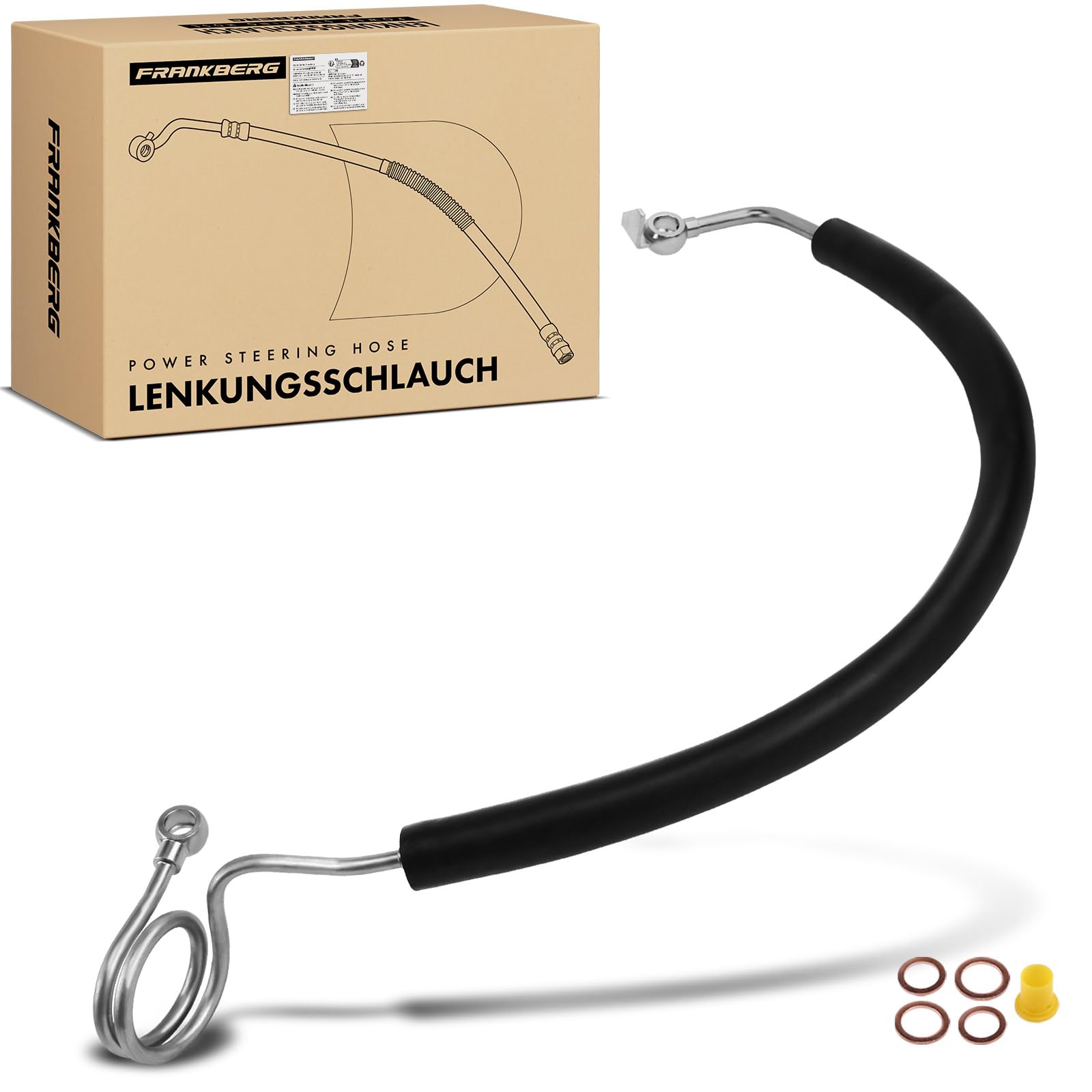 Frankberg Manguera de dirección asistida Compatible con A4 8E2 A4 Avant 8E5 A4 Avant 8ED A4 8EC A4 Cabrio 8H7 Replace# 8E1422893DB