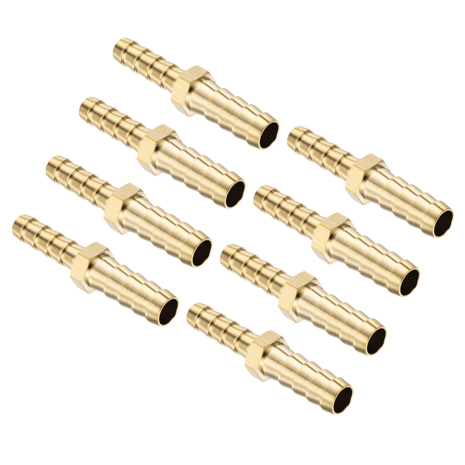 Kozelo 8Pcs Brass Hose Barbs Fittings 5/16" Hose Barbs to 1/4" Fittings — image 1