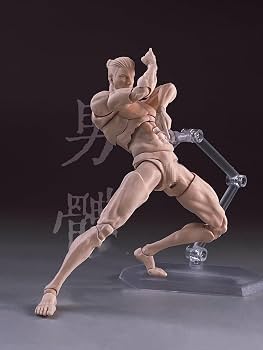 Amazon | 1/12スケール 男性アクションフィギュア、6インチ 超可動式