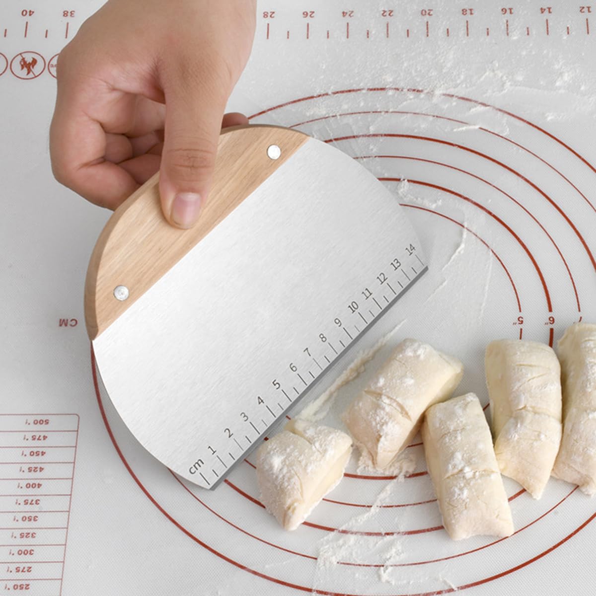 Raschietto per griglia in acciaio inox, ottimo per tagliare l'impasto per pane e pizza, utensile