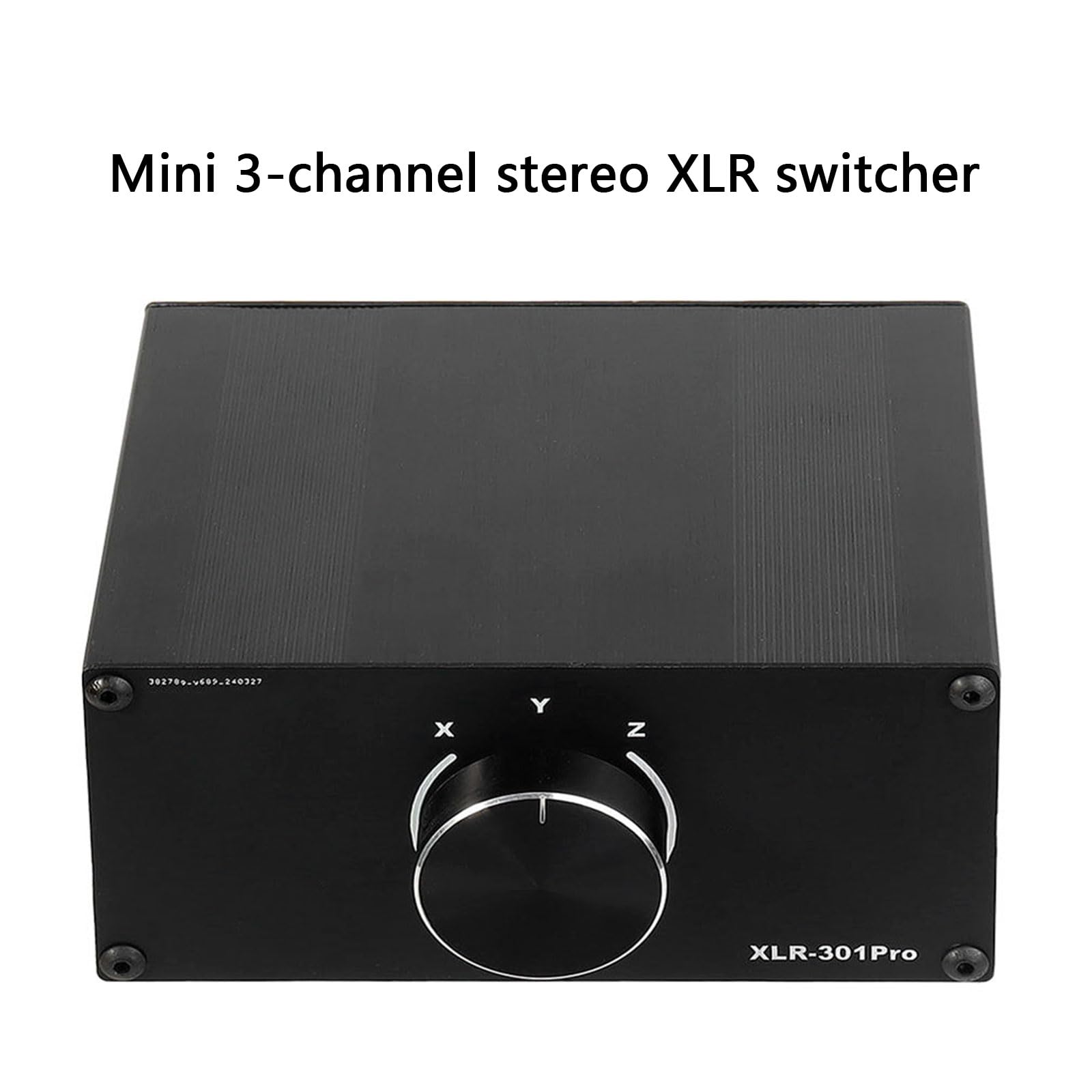 Bottone 1 Dual-Mode XLR Switcher 3: 1/1: 3 selettori placcati oro Porte Compact Alluminio Studio Routing Box Switcher
