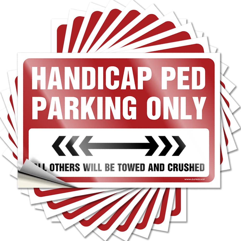 Sticker Metal Mimosa Bar Decor Helmet Handicap Ped Parking Only - No Residue Decals for Checkered(6X9CM)