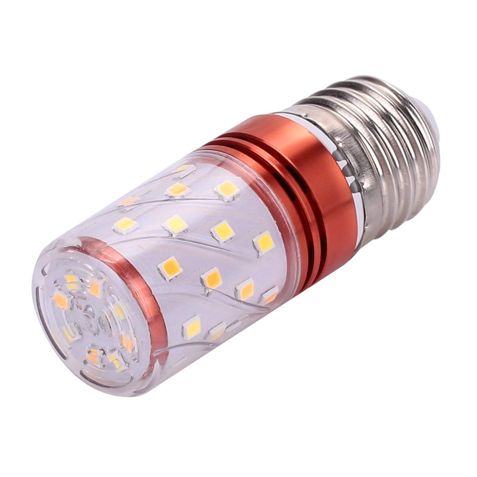 10Pcs Super Bright LED Light E27 2835 SMD 85-265V 8W 40LEDs Lamp Spare Halogen Bulb Replacement Commercial (Color : Warm white)