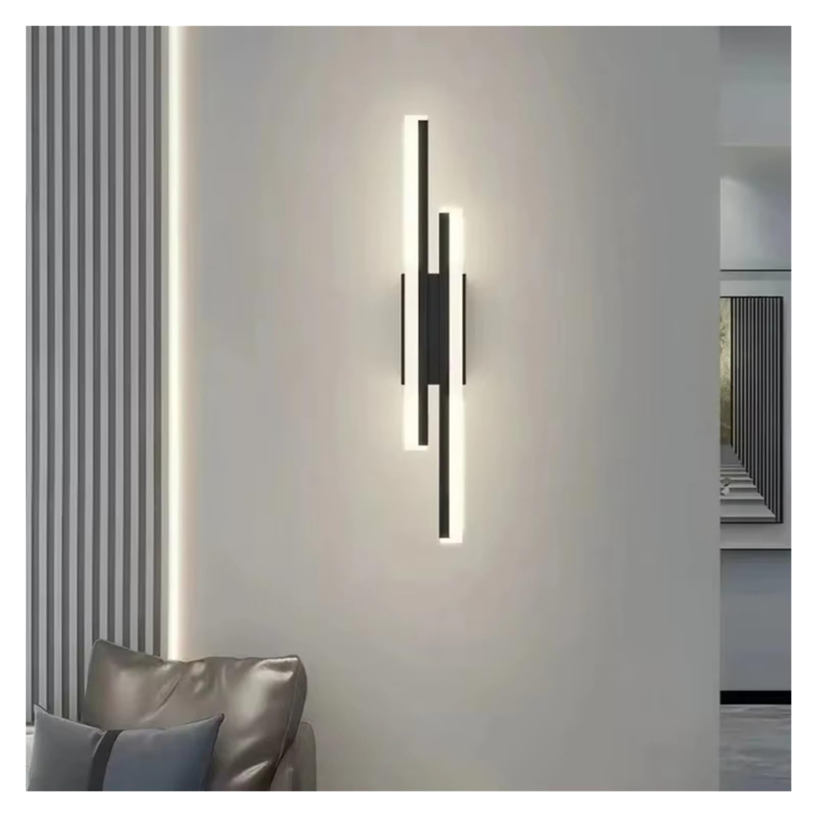 SXSCARKX Modern LEDWall Lamp Wall Sconces Copper Line Pipe Acrylic Lampshade Indoor Lighting