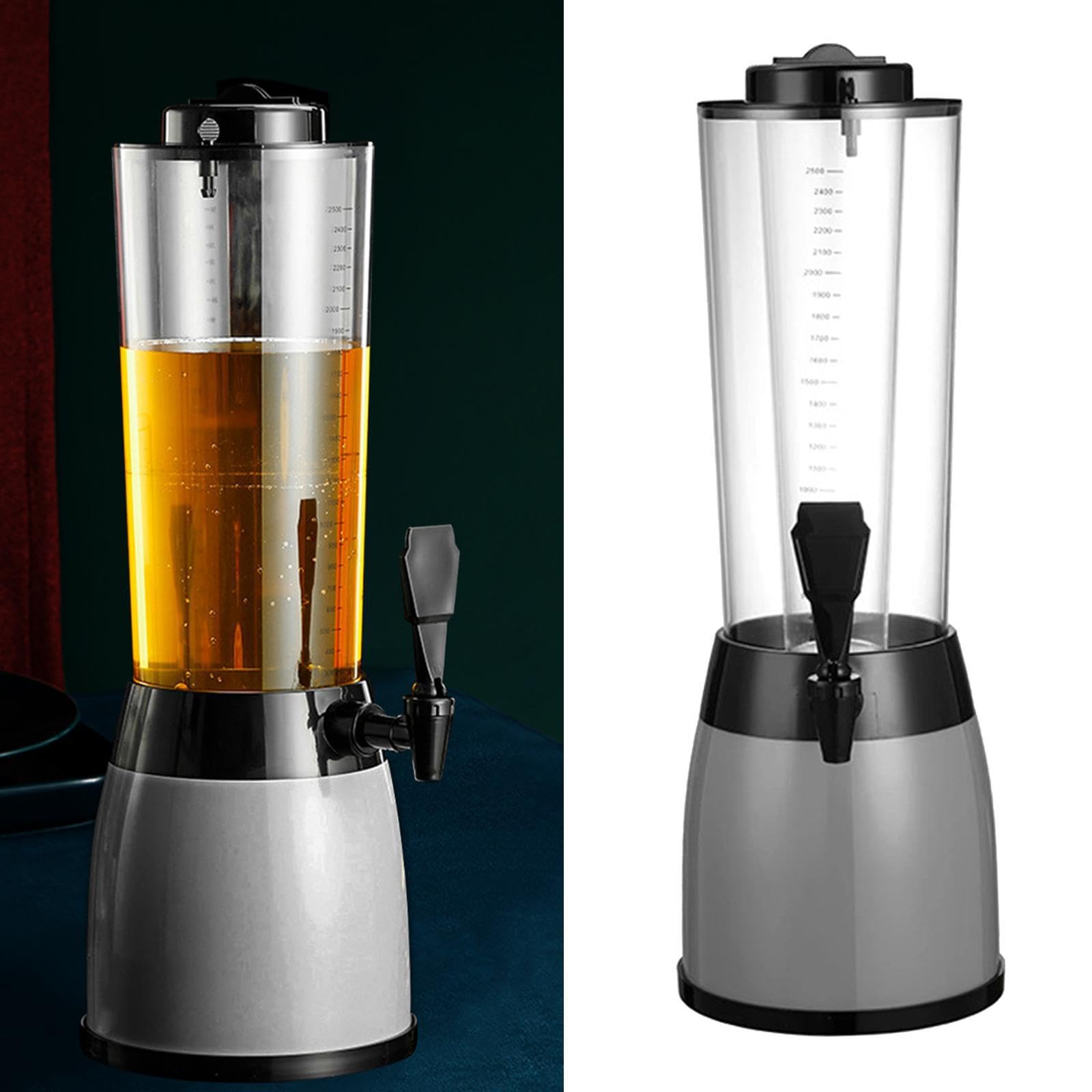 Dispensador de cerveza con grifo para disfrutar de bebidas refrescantes en cualquier reunión. Tamaño de 18 x 51 cm. Dispensador de cerveza para