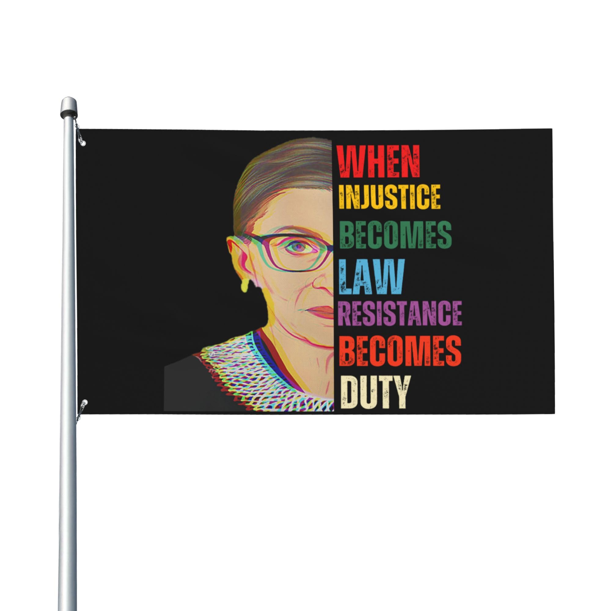 When Injustice Becomes Law Resistance Becomes Duty flags Flag 3x5 Ft Yard Sign Banner