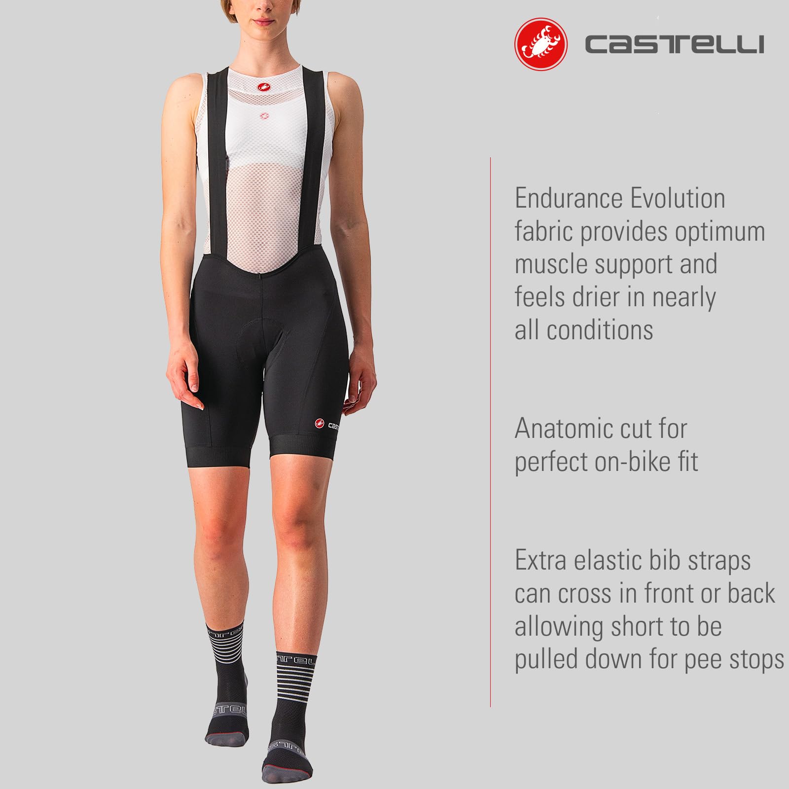CASTELLI Endurance W Bibshort - Shorts - Cycling - Femme