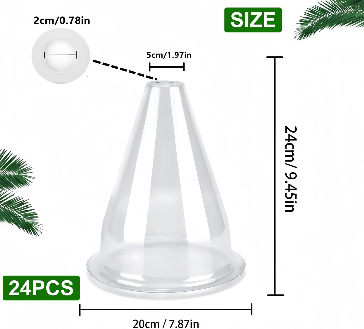 Campane Da Giardino Riutilizzabili, Set Di 30 Mini Campane Da Serra Con 30 Punte Anti Erbacce Protezione Contro Sole Neve Gelo Lumache E Uccelli 94493244