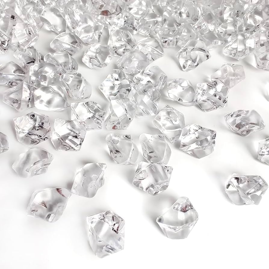 Amazon.co.jp: 420個 クリスタル フェイクアイスロック キューブ