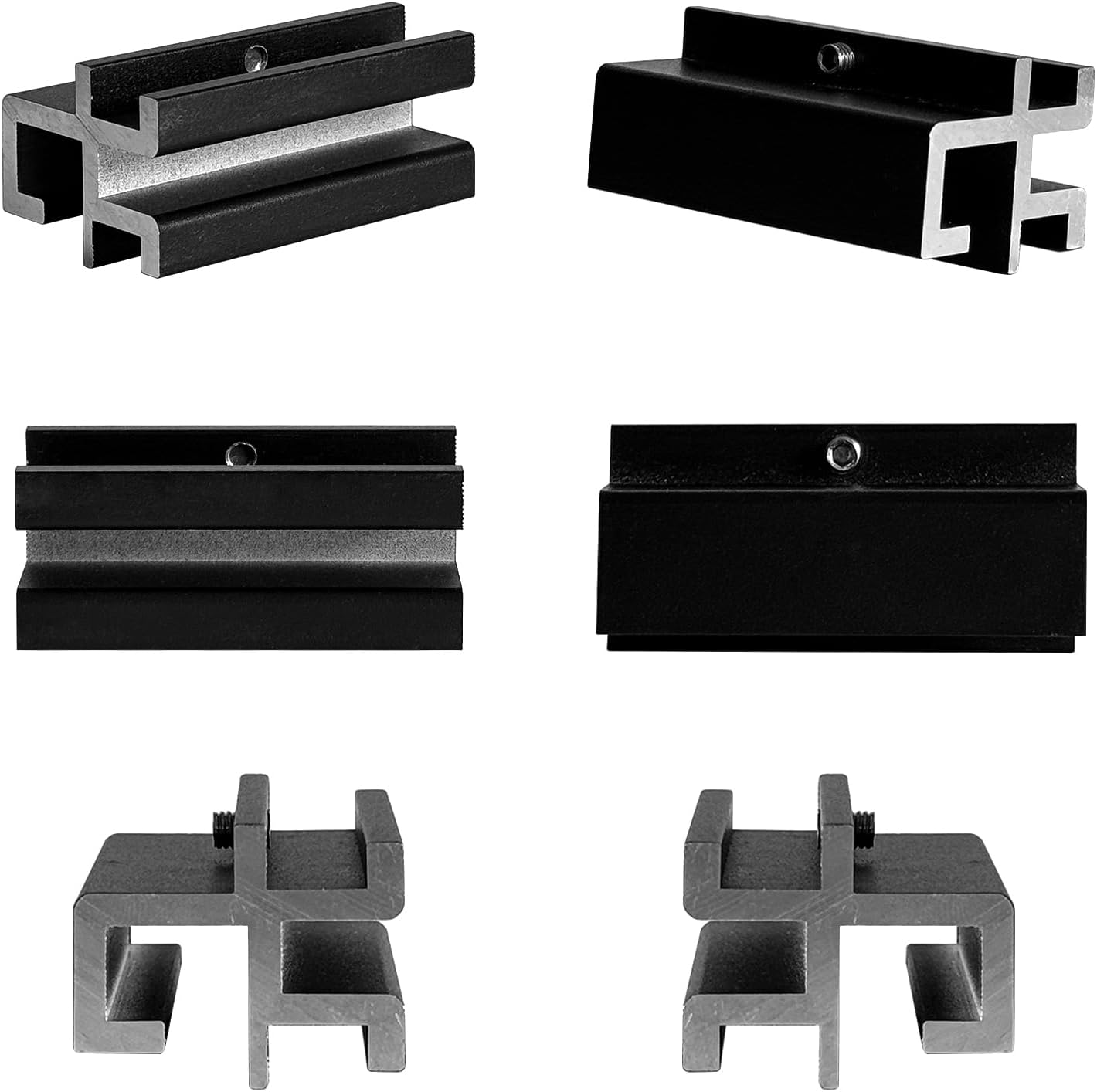 Just-V Non Rotating Hole Bracket Only Fit Hard Tri-Fold Truck Bed Tonneau Cover for Toyota Tacoma, for Tundra 4PCS (Please Purchase Specialized Brackets with Caution)