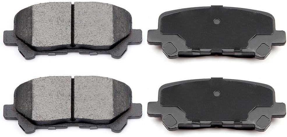 ECCPP D1281-8397 Rear Ceramic Disc Brake Pad Set Fit For Acura MDX 2007-2013,For Acura ZDX 2010-2013,For Honda Odyssey 2011-2017,For Honda Pilot 2009-2011