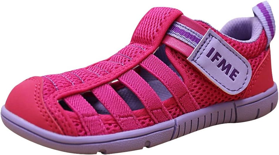 Kid's Playa Venice Elastic Lace Mesh Hook and Loop Fisherman Style Sandal,5.5 M US Toddler,Purple/Pink