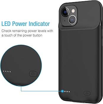 Amazon.com: Battery Case for iPhone 13 Mini, Enhanced 6500mAh