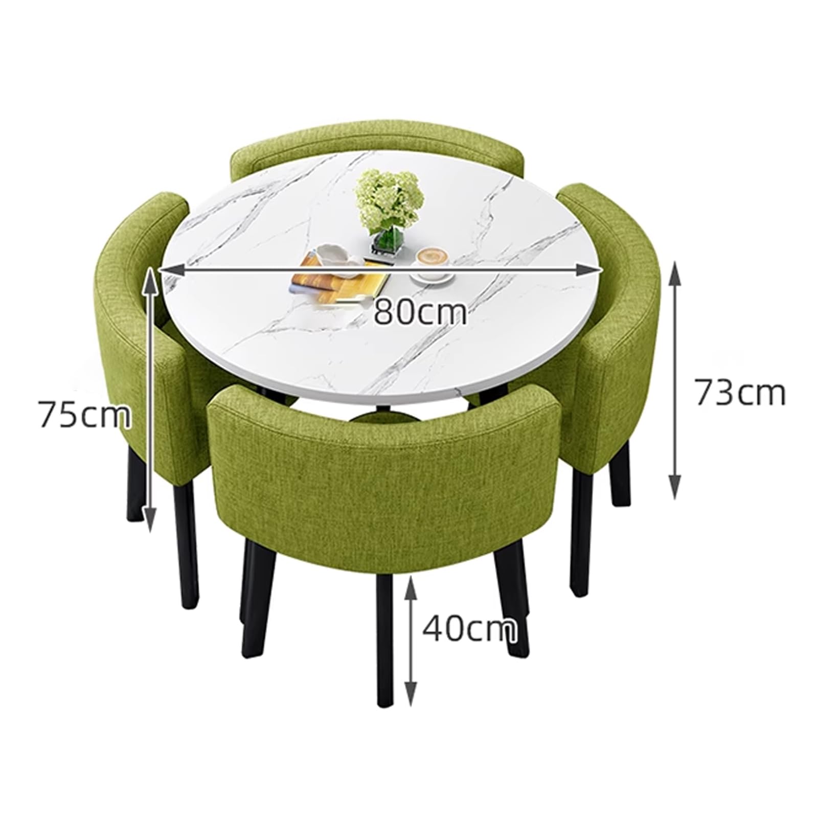 Table de conférence Ronde pour Petits Bureaux - Ensemble de mobilier de Bureau Simple avec chaises - Idéal pour Les réunions et Les collaborations - Design Moderne pour salles de conférence