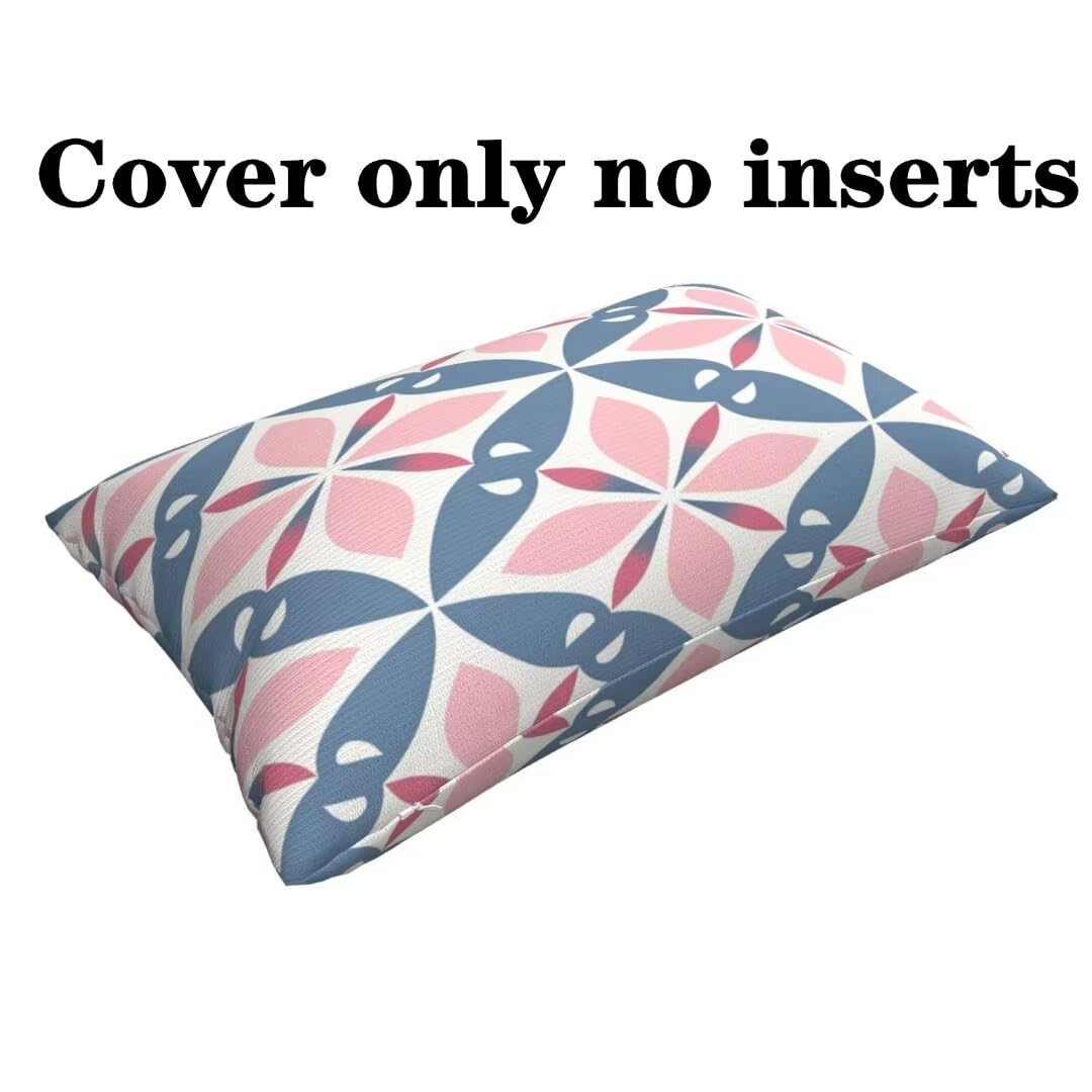 Cuscini Esterno Impermeabili 2 Pack Rosa Federe Cuscini Divano 60x90 cm, Estate Cuscini per Divano Esterno Giardino, Lounge Cuscini per Divano Nordico Cuscini Decorativi, per Auto Balcone Patio -DF379