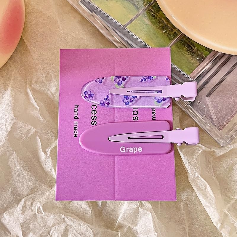 2 piezas pinzas de cabello estilo fruta para mujeres y niñas miniatura 3