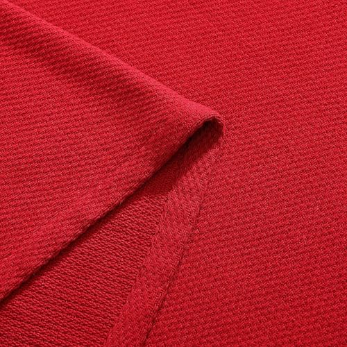 Image of Tommy Hilfiger - King Cotton Blanket, Textured Pique Weave Bedding, Medium Weight Soft Blanket, Anti-Pilling & Fade Resistant, Ideal for Layering, Oeko-TEX Certified (Red)