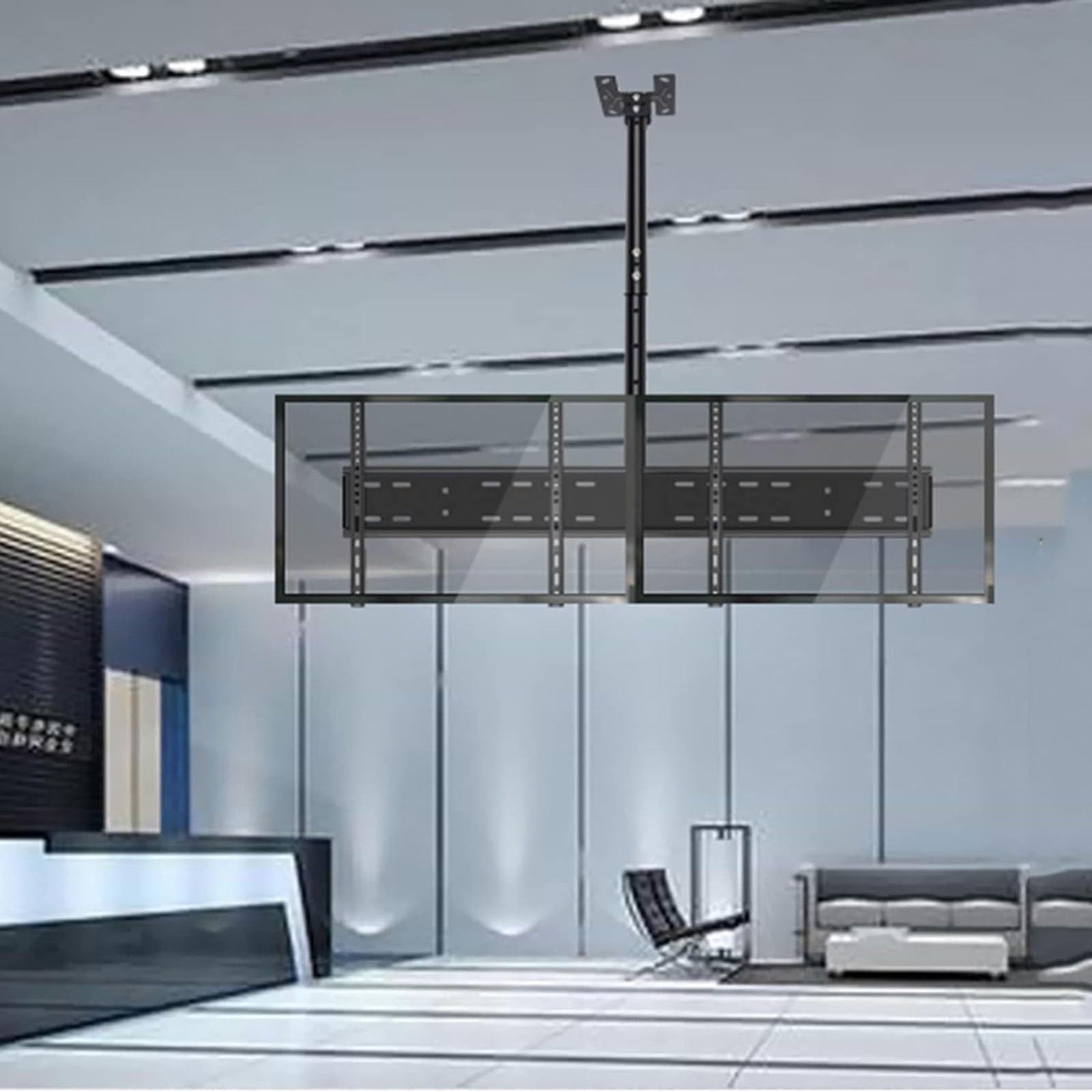 Support TV pivotant et inclinable électrique pour salon moderne